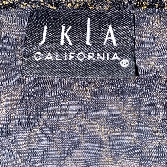 Vintage JKLA California animal print floral sheer shirt size Large - Picture 4 of 4